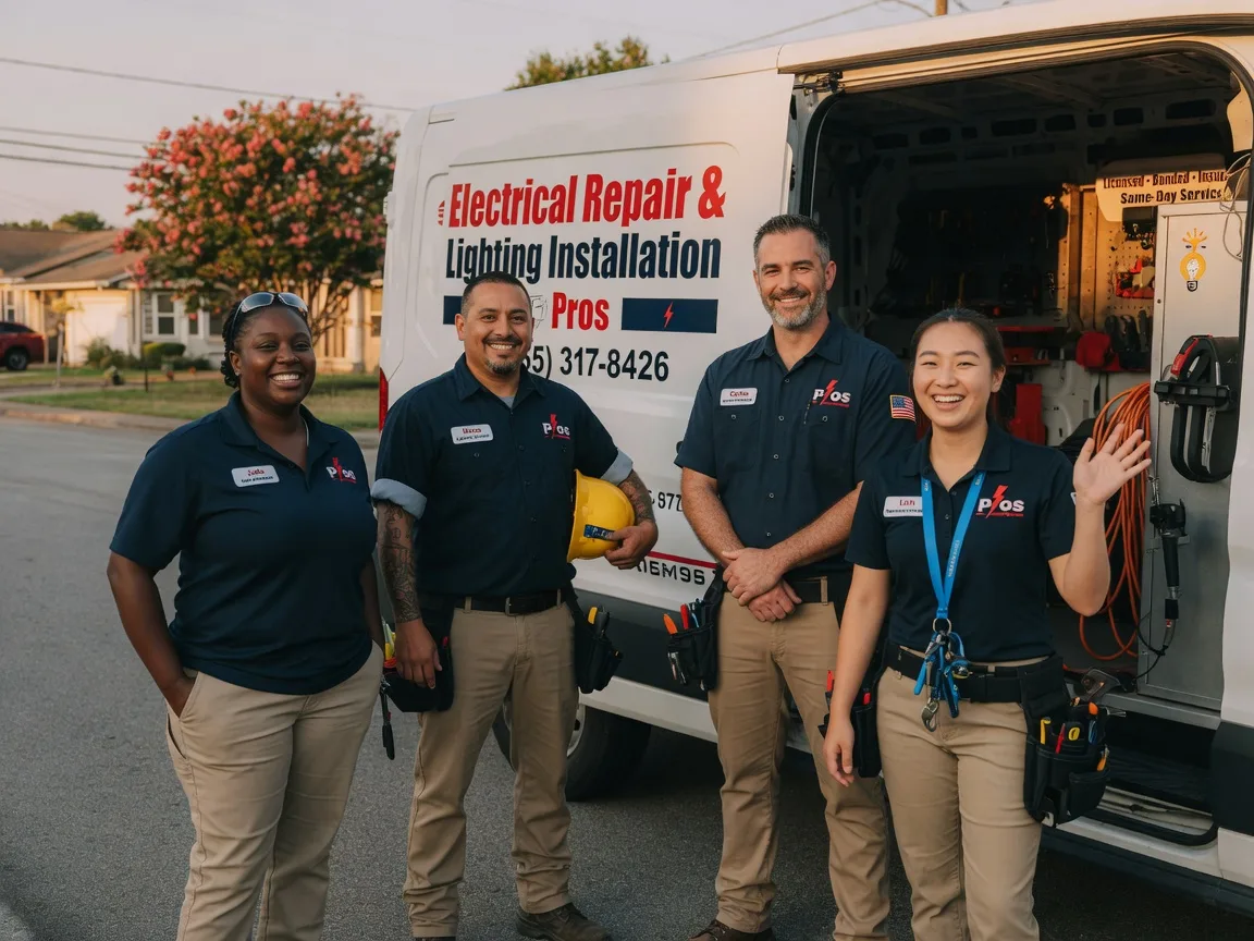 Licensed Electrician company in Pointblank, TX